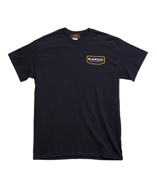 BLACK FLYS(ブラックフライズ)の「【BLACK FLYS】BLOCKHEAD S/S TEE(Tシャツ/カットソー・メンズ・ブラック/イエロー系その他/インディゴブルー・MEDIUM/LARGE)」の2枚目の写真