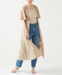 natural couture | リゾート柄シェル釦ワンピース(ワンピース)