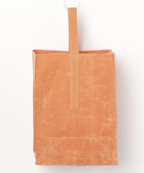 PUEBCO（プエブコ）の「GROCERY BAG WITH HANDLE Large（トートバッグ・メンズ・ホワイト/ブラウン・LARGE）」の6枚目の写真