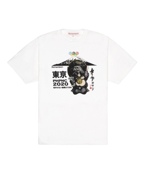 bonjour records（ボンジュールレコーズ）の「【Richardson/リチャードソン】OLYMPIC T-shirt オリンピックTシャツ（Tシャツ/カットソー・メンズ・ホワイト・X-LARGE/S/M/L）」の2枚目の写真