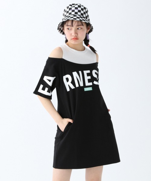 Repipi Armario レピピ アルマリオ の カサネギフウbigロゴワンピース ワンピース Wear