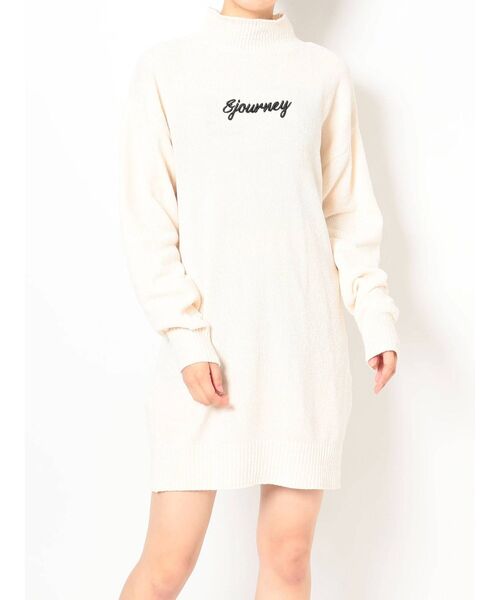 GYDA（ジェイダ）の「ハイネックjourneyモールニットワンピ（ワンピース・レディース・ブラック/ブラウン/アイボリー・FREE）」の11枚目の写真