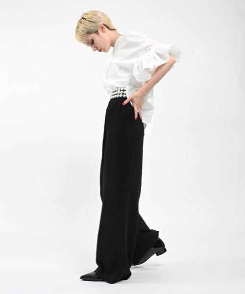 Narcissus(ナルシス)の「【Narcissus】ルーズワイドパンツ(その他パンツ・レディース・ブラック/パープル・FREE)」の10枚目の写真