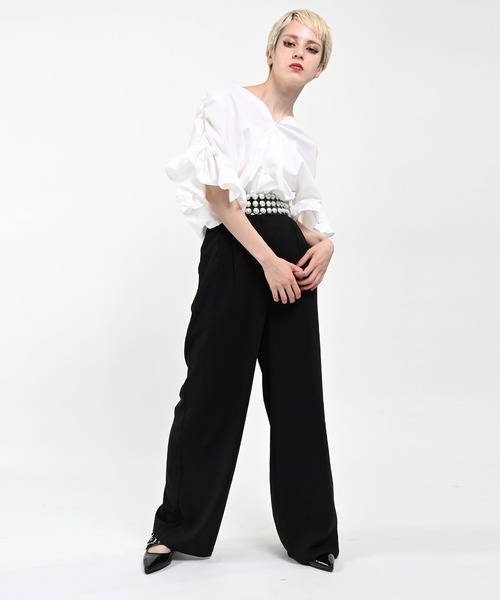 Narcissus(ナルシス)の「【Narcissus】ルーズワイドパンツ(その他パンツ・レディース・ブラック/パープル・FREE)」の12枚目の写真