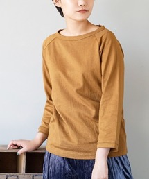【汚れにくい撥水・撥油加工つき！】シミヘン加工 フレンチバスク ラグランカットソー［無地］