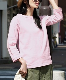 【汚れにくい撥水・撥油加工つき！】シミヘン加工 フレンチバスク ラグランカットソー［無地］