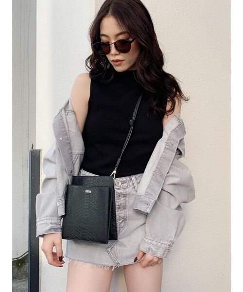 GYDA(ジェイダ)の「カラーケミカルスカートライクデニムショーパン(デニムスカート・レディース・アイボリー/ライトグレー/ベージュ/ライトブルー・SMALL/MEDIUM)」の10枚目の写真