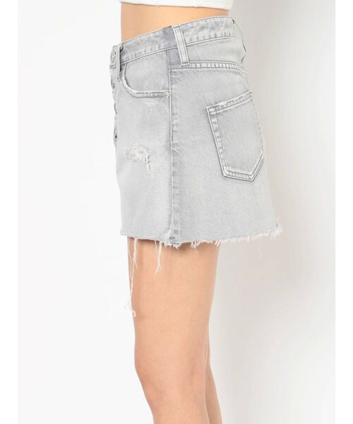 GYDA(ジェイダ)の「カラーケミカルスカートライクデニムショーパン(デニムスカート・レディース・アイボリー/ライトグレー/ベージュ/ライトブルー・SMALL/MEDIUM)」の19枚目の写真
