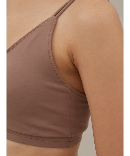 emmi（エミ）の「【emmi yoga】バックリボントップス＆ブラ