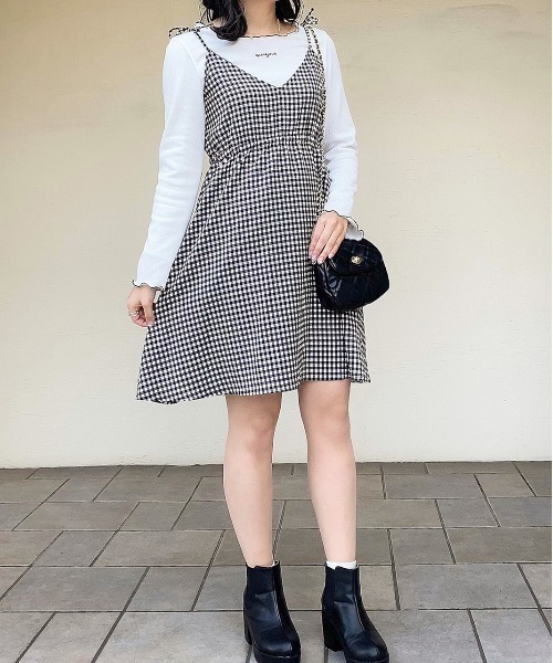 apres jour(アプレジュール)の「キャミワンピ+Tシャツセット【ZOZOTOWN限定アイテム】【1AP】(ワンピース・レディース・モカ/ダークブラウン/ブラック・X-LARGE/フリー)」の11枚目の写真