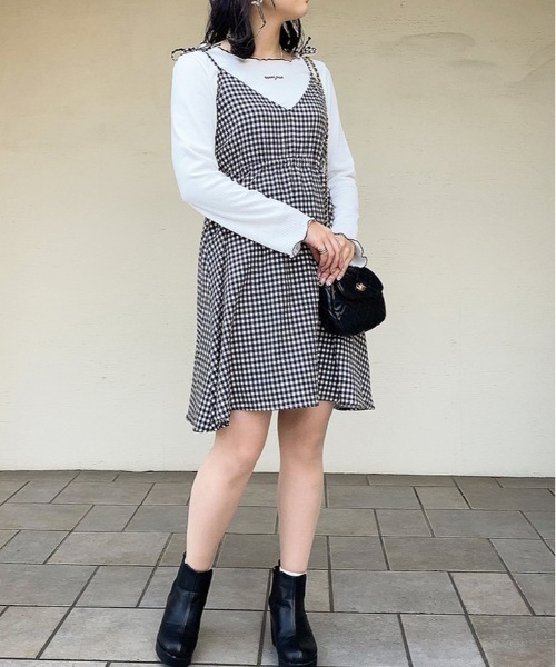 apres jour(アプレジュール)の「キャミワンピ+Tシャツセット【ZOZOTOWN限定アイテム】【1AP】(ワンピース・レディース・モカ/ダークブラウン/ブラック・X-LARGE/フリー)」の12枚目の写真