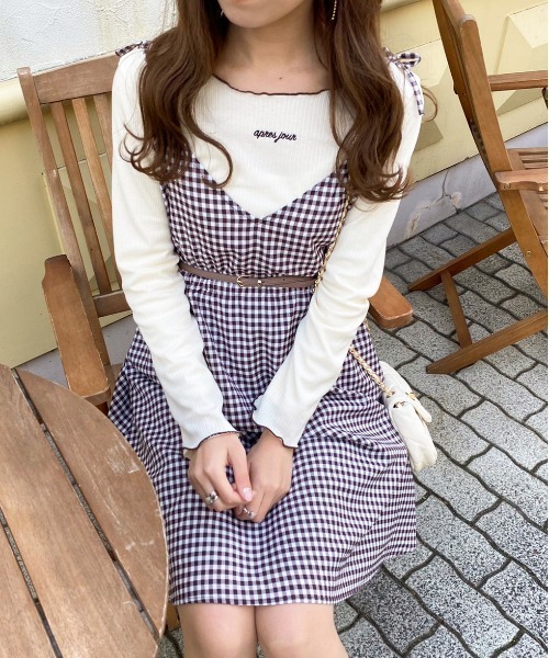 apres jour(アプレジュール)の「キャミワンピ+Tシャツセット【ZOZOTOWN限定アイテム】【1AP】(ワンピース・レディース・モカ/ダークブラウン/ブラック・X-LARGE/フリー)」の15枚目の写真