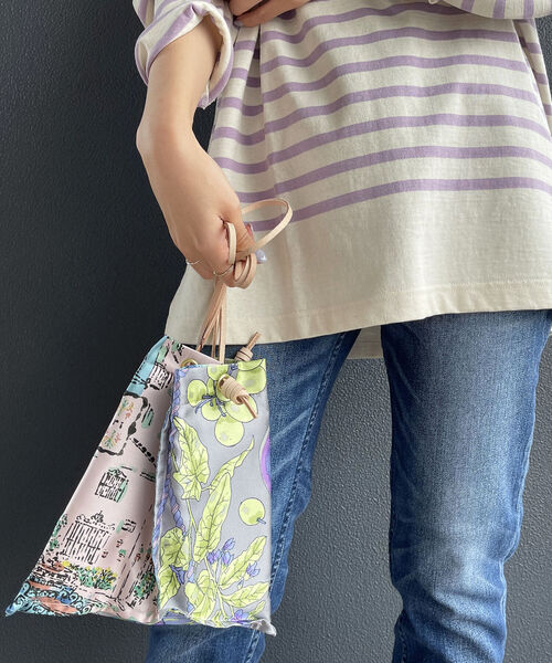 manipuri(マニプリ)の「【manipuri/ マニプリ】プリントトートバッグS(トートバッグ・レディース・ブルー系その他3/ピンク系その他3・FREE)」の11枚目の写真