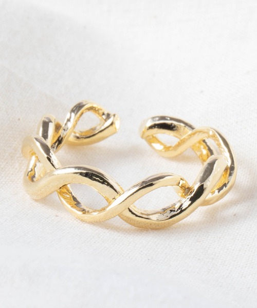 SALON（サロン）の「メタルラインデザインリング 日本製（リング・レディース・シルバー/シルバー系その他/ゴールド系その他/ゴールド・13号）」の4枚目の写真