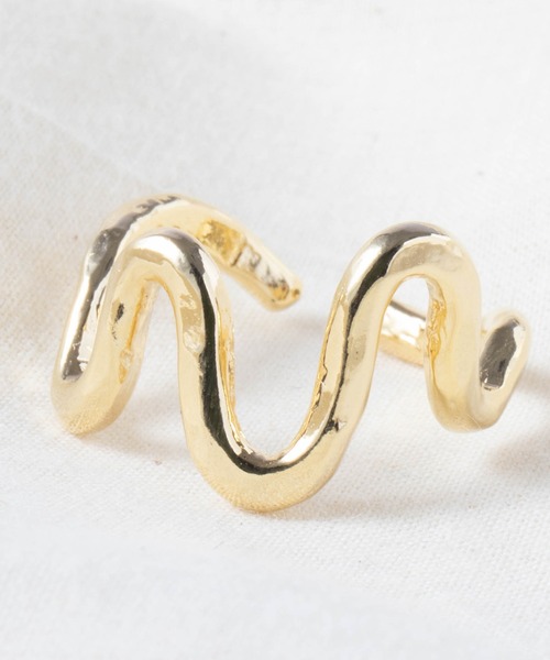 SALON（サロン）の「メタルラインデザインリング 日本製（リング・レディース・シルバー/シルバー系その他/ゴールド系その他/ゴールド・13号）」の3枚目の写真