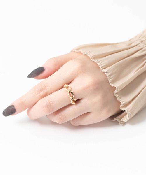 SALON（サロン）の「メタルラインデザインリング 日本製（リング・レディース・シルバー/シルバー系その他/ゴールド系その他/ゴールド・13号）」の15枚目の写真