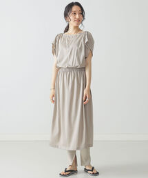 BEAMS LIGHTS（ビームスライツ）の「BEAMS LIGHTS / ウーヴン ライク チュニック ワンピース（ワンピース）」