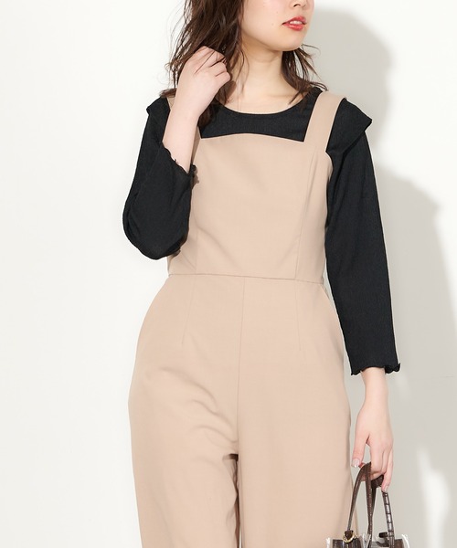 natural couture(ナチュラルクチュール)の「きらっと素材シンプルトップス(Tシャツ/カットソー・レディース・ブラック/オフホワイト/ライトベージュ・FREE)」の14枚目の写真