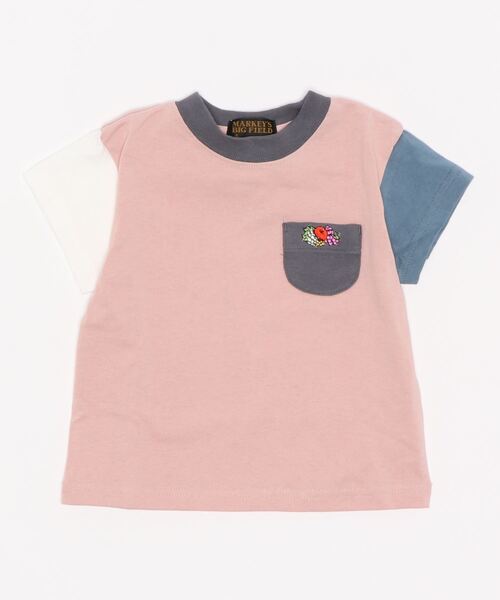 FRUIT OF THE LOOM(フルーツオブザルーム)の「【FRUIT OF THE LOOM】半袖ポケットティー(80~160cm)(Tシャツ/カットソー・キッズ・オフホワイト/ピンク/テラコッタ/イエロー/カーキ/ターコイズブルー/ロイヤルブルー/ライトグレー/ブラック/ホワイト系その他/ピンク系その他/グレー系その他・80/90/95/100/110/120/130/140/150/160)」の12枚目の写真