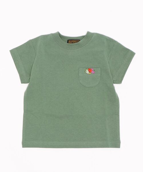 FRUIT OF THE LOOM(フルーツオブザルーム)の「【FRUIT OF THE LOOM】半袖ポケットティー(80~160cm)(Tシャツ/カットソー・キッズ・オフホワイト/ピンク/テラコッタ/イエロー/カーキ/ターコイズブルー/ロイヤルブルー/ライトグレー/ブラック/ホワイト系その他/ピンク系その他/グレー系その他・80/90/95/100/110/120/130/140/150/160)」の7枚目の写真