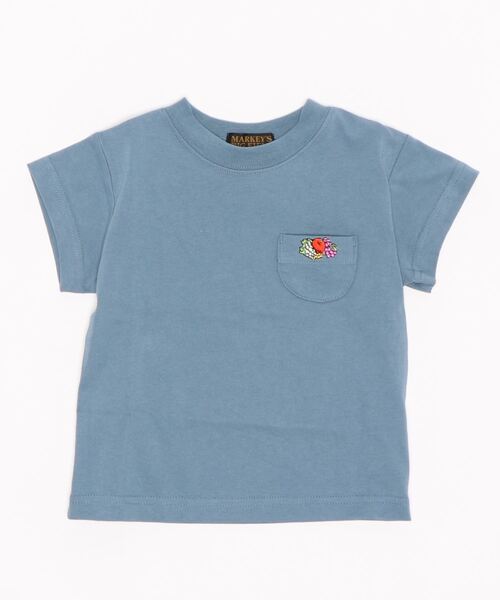 FRUIT OF THE LOOM(フルーツオブザルーム)の「【FRUIT OF THE LOOM】半袖ポケットティー(80~160cm)(Tシャツ/カットソー・キッズ・オフホワイト/ピンク/テラコッタ/イエロー/カーキ/ターコイズブルー/ロイヤルブルー/ライトグレー/ブラック/ホワイト系その他/ピンク系その他/グレー系その他・80/90/95/100/110/120/130/140/150/160)」の9枚目の写真