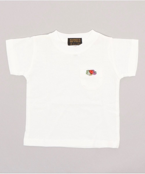 FRUIT OF THE LOOM(フルーツオブザルーム)の「【FRUIT OF THE LOOM】半袖ポケットティー(80~160cm)(Tシャツ/カットソー・キッズ・オフホワイト/ピンク/テラコッタ/イエロー/カーキ/ターコイズブルー/ロイヤルブルー/ライトグレー/ブラック/ホワイト系その他/ピンク系その他/グレー系その他・80/90/95/100/110/120/130/140/150/160)」の2枚目の写真