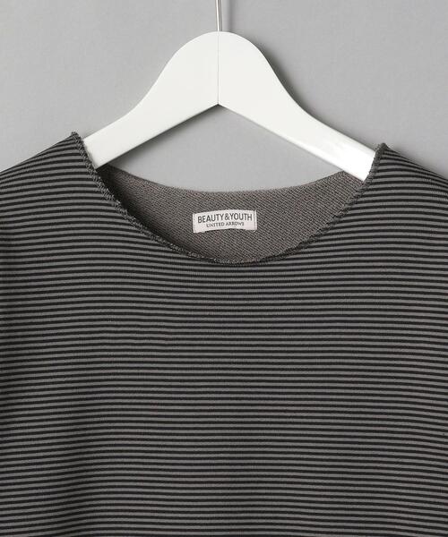 BEAUTY&YOUTH UNITED ARROWS（ビューティーアンドユースユナイテッドアローズ）の「BY カットオフ ミジンボーダー カットソー（Tシャツ/カットソー・メンズ・ネイビー/ベージュ/ダークグレー・SMALL/MEDIUM/LARGE/X-LARGE）」の13枚目の写真