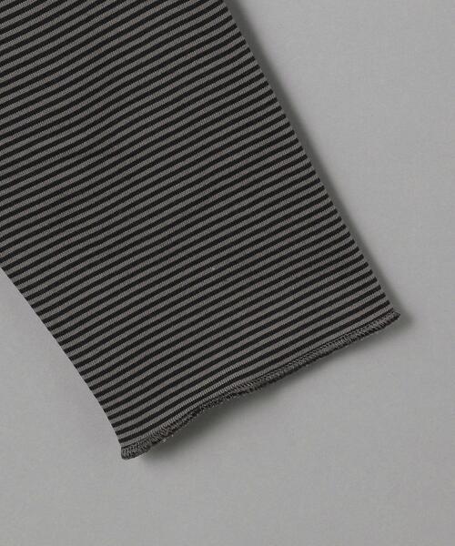 BEAUTY&YOUTH UNITED ARROWS（ビューティーアンドユースユナイテッドアローズ）の「BY カットオフ ミジンボーダー カットソー（Tシャツ/カットソー・メンズ・ネイビー/ベージュ/ダークグレー・SMALL/MEDIUM/LARGE/X-LARGE）」の14枚目の写真