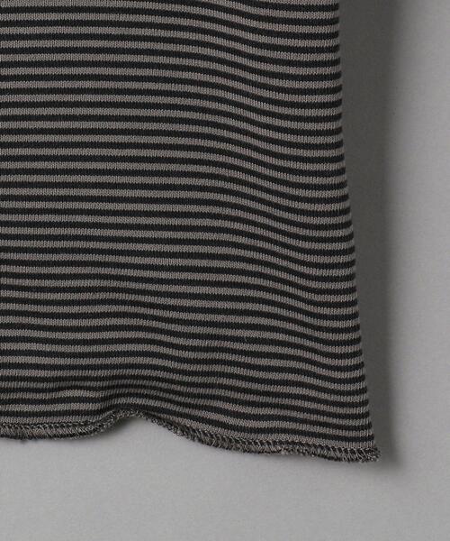 BEAUTY&YOUTH UNITED ARROWS（ビューティーアンドユースユナイテッドアローズ）の「BY カットオフ ミジンボーダー カットソー（Tシャツ/カットソー・メンズ・ネイビー/ベージュ/ダークグレー・SMALL/MEDIUM/LARGE/X-LARGE）」の15枚目の写真