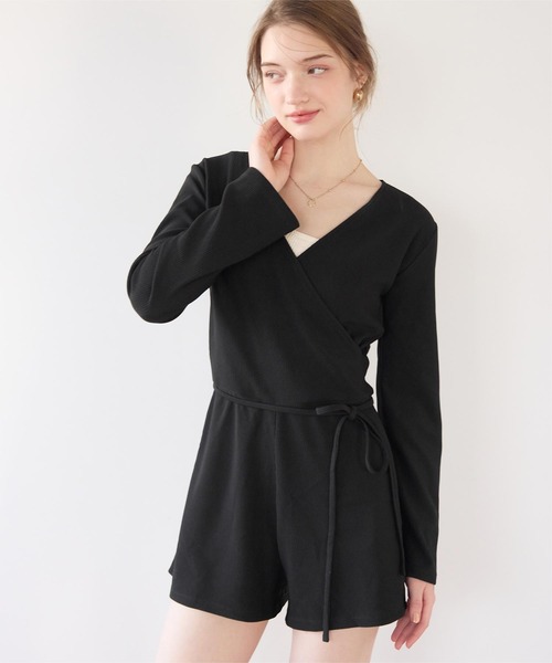SEA DRESS(シードレス)の「カシュクールオールインワン/ラッシュガード/水着(ラッシュガード・レディース・ブラック/ピンク系その他/カーキ・L/S/M)」の16枚目の写真