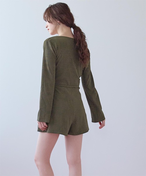 SEA DRESS(シードレス)の「カシュクールオールインワン/ラッシュガード/水着(ラッシュガード・レディース・ブラック/ピンク系その他/カーキ・L/S/M)」の10枚目の写真
