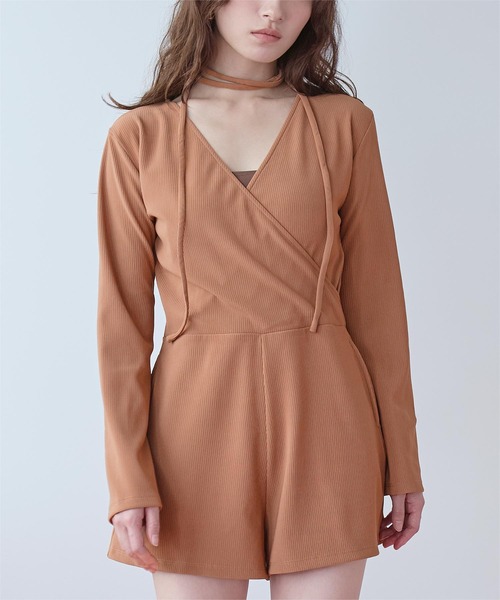 SEA DRESS(シードレス)の「カシュクールオールインワン/ラッシュガード/水着(ラッシュガード・レディース・ブラック/ピンク系その他/カーキ・L/S/M)」の13枚目の写真