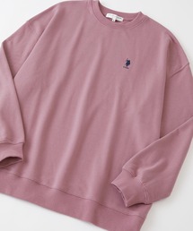 U.S. POLO ASSN. / ユーエスポロアッスン 別注 ビッグシルエット ロゴ刺繍 裏毛プルオーバースウェット