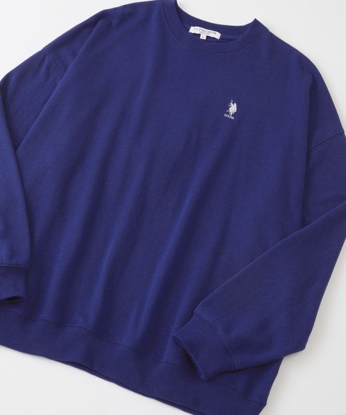 U.S. POLO ASSN.(ユーエスポロアッスン)の「U.S. POLO ASSN. / ユーエスポロアッスン 別注 ビッグシルエット ロゴ刺繍 裏毛プルオーバースウェット(スウェット・メンズ・ベージュ/ネイビー/ブラック/サックスブルー/ラベンダー/ホワイト/ブルー/ダークグレー/杢グレー/ブラウン/ライトグレー/ブラック系その他/グレー系その他/グリーン/ライトイエロー/ブルー系その他/ピンク系/ライトブルー/ライトグリーン/ライトパープル/オレンジ/グリーン系/グレー系その他2/ワインレッド/オレンジ系/パープル/アイボリー/キャメル/ブルー系/ミント/オートミール/レッド/ダークブラウン・L/M/S/XL)」の21枚目の写真