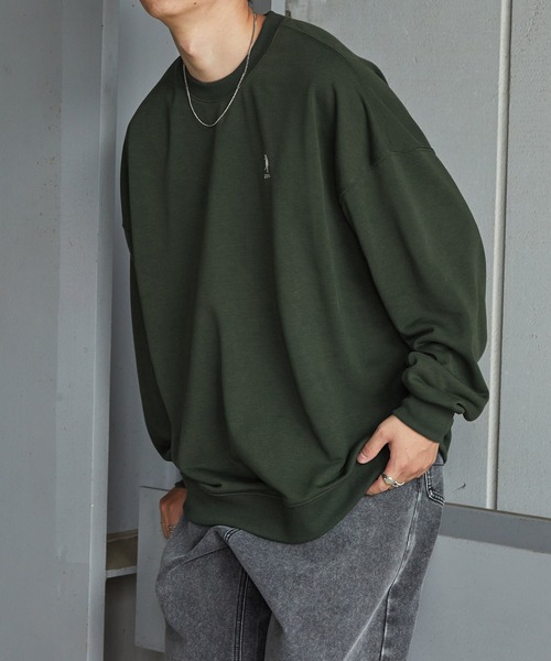 U.S. POLO ASSN.(ユーエスポロアッスン)の「U.S. POLO ASSN. / ユーエスポロアッスン 別注 ビッグシルエット ロゴ刺繍 裏毛プルオーバースウェット(スウェット・メンズ・ベージュ/ネイビー/ブラック/サックスブルー/ラベンダー/ホワイト/ブルー/ダークグレー/杢グレー/ブラウン/ライトグレー/ブラック系その他/グレー系その他/グリーン/ライトイエロー/ブルー系その他/ピンク系/ライトブルー/ライトグリーン/ライトパープル/オレンジ/グリーン系/グレー系その他2/ワインレッド/オレンジ系/パープル/アイボリー/キャメル/ブルー系/ミント/オートミール/レッド/ダークブラウン・L/M/S/XL)」の14枚目の写真