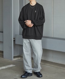 U.S. POLO ASSN.（ユーエスポロアッスン）の「U.S. POLO ASSN. / ユーエスポロアッスン 別注 ビッグシルエット ロゴ刺繍 裏毛プルオーバースウェット（スウェット）」