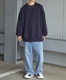 Anchor Smith（アンカー スミス）の「U.S. POLO ASSN. / ユーエスポロアッスン 別注 ビッグシルエット ロゴ刺繍 裏毛プルオーバースウェット（スウェット）」