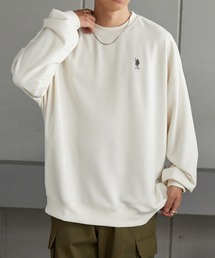 U.S. POLO ASSN.（ユーエスポロアッスン）の「U.S. POLO ASSN. / ユーエスポロアッスン 別注 ビッグシルエット ロゴ刺繍 裏毛プルオーバースウェット（スウェット）」