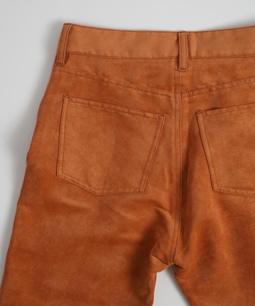 X-girl（エックスガール）の「FAUX SUEDE FLARE PANTS（その他パンツ・レディース・ブラック/ライトブルー/オレンジ・X-SMALL/SMALL/MEDIUM）」の16枚目の写真