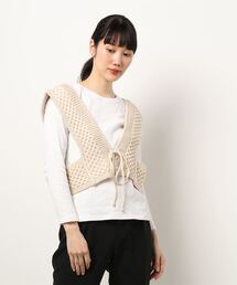 earth music&ecology | 2wayハニカムニットベスト(ベスト)