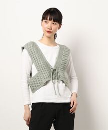 earth music&ecology | 2wayハニカムニットベスト(ベスト)