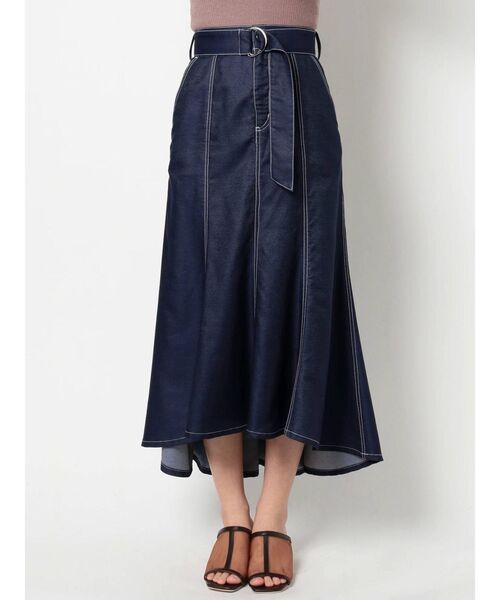dazzlin（ダズリン）の「ステッチマーメイドデニムスカート（スカート・レディース・オフホワイト/インディゴブルー・SMALL/MEDIUM）」の20枚目の写真
