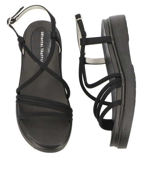 ORiental TRaffic（オリエンタルトラフィック）の「チューブストラップスポーツサンダル/11216（サンダル・レディース・グレー/ブラック/グリーン/ブラウン/ベージュ・L/S/SS/LL/3L/M）」の11枚目の写真