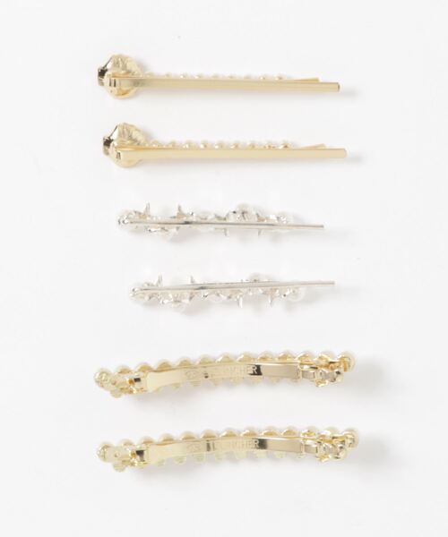 lilLilly（リルリリー）の「シャルヘアピンセット（ヘアピン・レディース・ゴールド・FREE）」の6枚目の写真