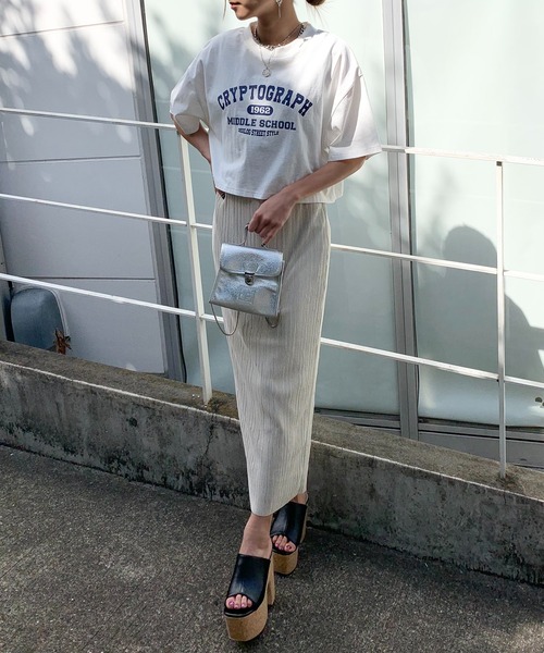 RASVOA（ラスボア）の「【WEB限定】ミニプリーツタイトロングスカート（スカート・レディース・ブラック/イエロー/アイボリー・FREE）」の12枚目の写真