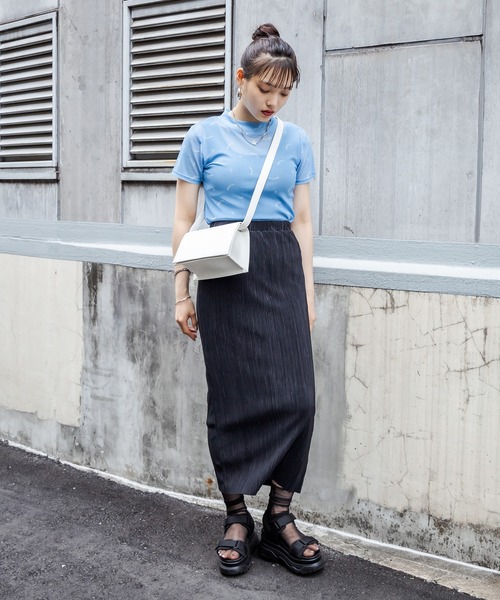 RASVOA（ラスボア）の「【WEB限定】ミニプリーツタイトロングスカート（スカート・レディース・ブラック/イエロー/アイボリー・FREE）」の19枚目の写真