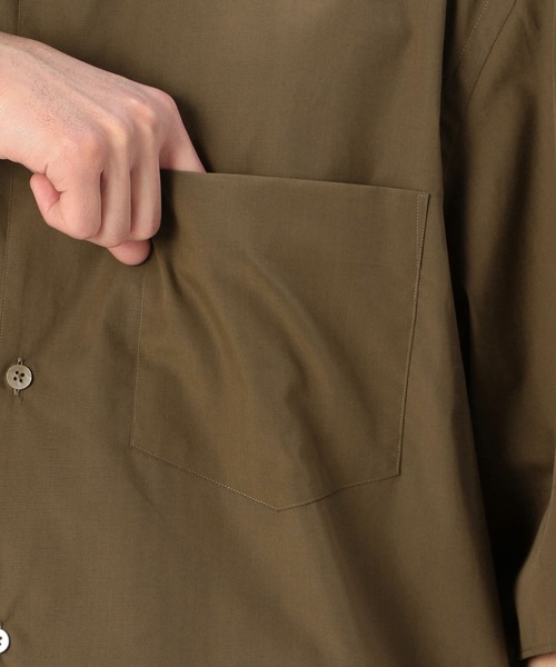 blurhms（ブラームス）の「【blurhms】シャンブレースタンドカラーシャツ MEN（シャツ/ブラウス・メンズ・ブラウン系その他/チャコール・2/3）」の14枚目の写真