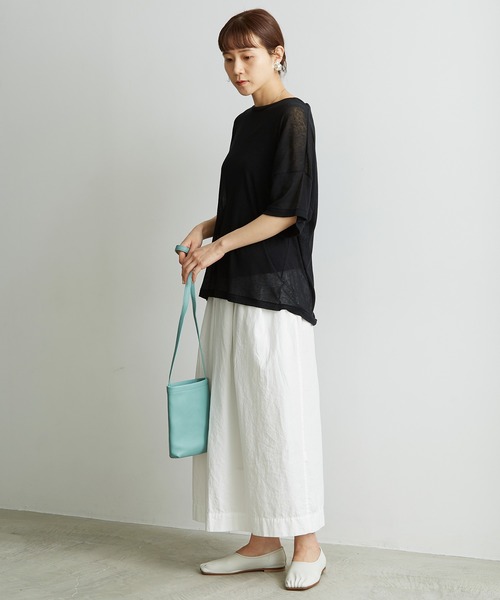 note et silence （ノートエシロンス）の「.◇バレンシア　BAG　S（ショルダーバッグ・レディース・ライトグレー/ライトブルー/ブラック・FREE）」の6枚目の写真