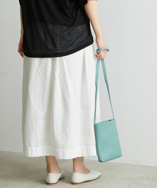 note et silence （ノートエシロンス）の「.◇バレンシア　BAG　S（ショルダーバッグ・レディース・ライトグレー/ライトブルー/ブラック・FREE）」の5枚目の写真