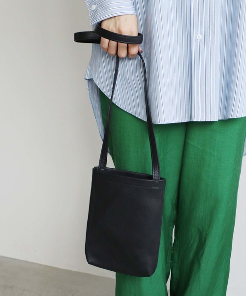 note et silence （ノートエシロンス）の「.◇バレンシア　BAG　S（ショルダーバッグ・レディース・ライトグレー/ライトブルー/ブラック・FREE）」の15枚目の写真